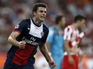 Thiago Motta marcou dois gols na vitória do PSG