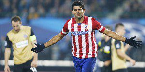 O disputado Diego Costa marcou dois gols