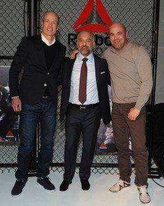 Reebok and UFC Announce Long-Term Partnership at Industria Studios on December 2, 2014 in New York City.