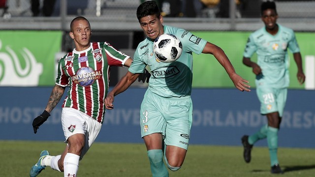 FLUMINENSE. BRASIL. BARCELONA DE GUAYAQUIL. EQUADOR. TORNEIO DA FLÓRIDA CUP DE 2018.