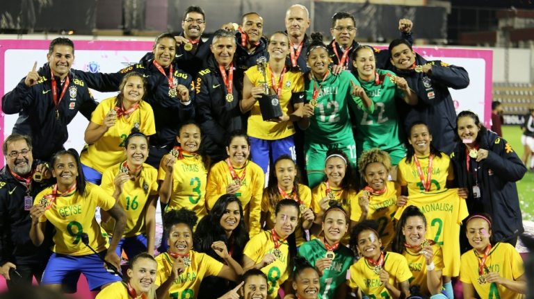 BRASIL. CAMPEÃO. PARAGUAI. VENEZUELA. COLÔMBIA. ARGENTINA. URUGUAI. EQUADOR. PERU. CHILE. BOLÍVIA. SUL-AMERICANO SUB-20 DE FUTEBOL FEMININO. VAGA NO MUNDIAL DA FRANÇA EM AGOSTO DE 2018.