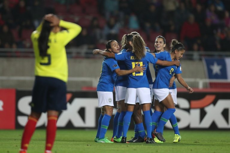COPA AMÉRICA DE FUTEBOL FEMININO. BRASIL. HEPTACAMPEÃO. ARGENTINA. COLÔMBIA. CHILE. COPA DO MUNDO DE FUTEBOL FEMININO. 2018. FRANÇA. JOGOS PAN-AMERICANOS DE 2019. LIMA. PERU. JOGOS OLÍMPICOS DE 2020. TÓQUIO. JAPÃO.