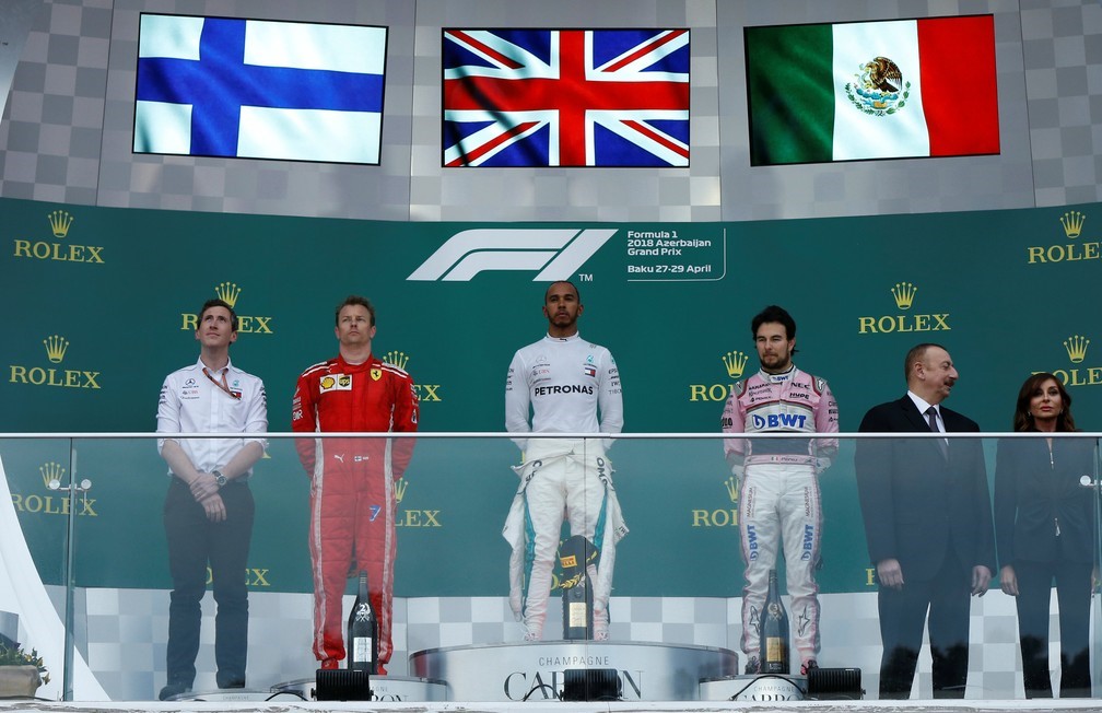GP DO AZERBAIJÃO. LEWIS HAMILTON VENCEU.