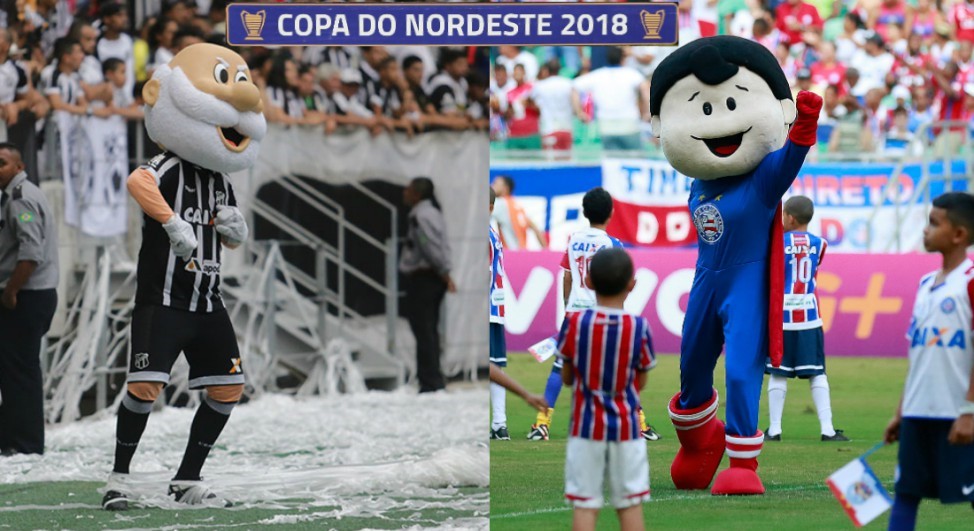 COPA DO NORDESTE DE 2018. QUARTAS DE FINAL. VITÓRIA-BA. SAMPAIO CORRÊA-MA. SEMIFINAIS. BAHIA-BA. CEARÁ-CE. ABC-RN.
