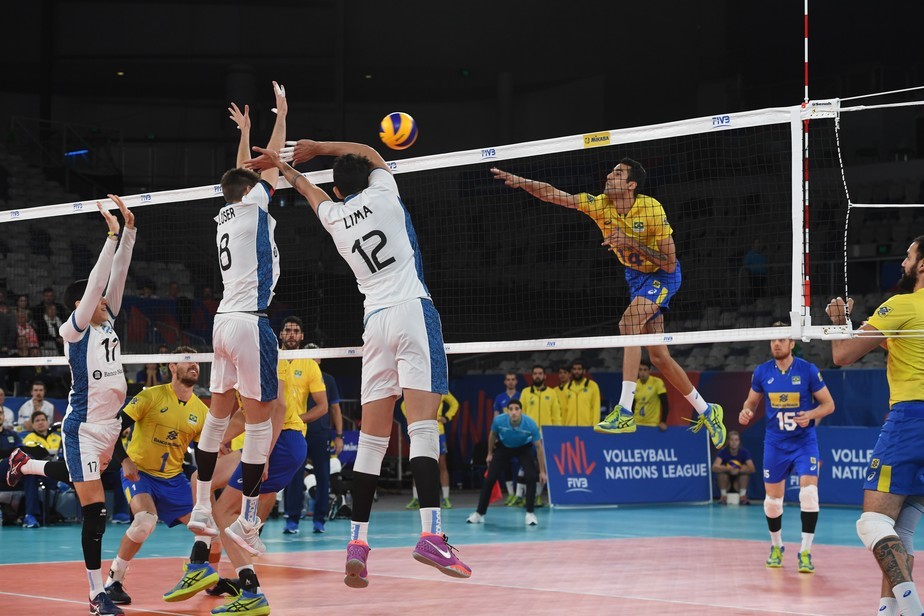LIGA DAS NAÇÕES. BRASIL. ARGENTINA. VÔLEI MASCULINO.