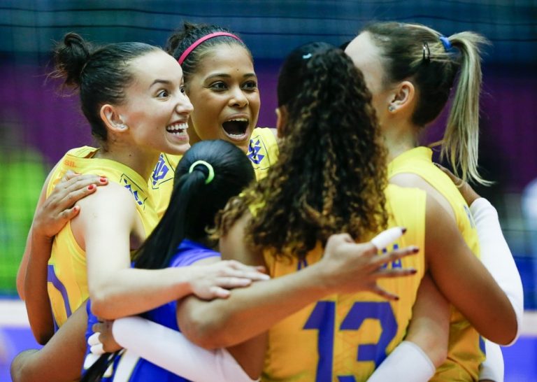 LIGA DAS NAÇÕES DE VÔLEI FEMININO. BRASIL. BÉLGICA. TAILÂNDIA.