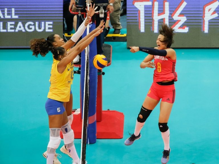 LIGA DAS NAÇÕES DE VÔLEI FEMININO. SEMIFINAIS. BRASIL. CHINA.. TURQUIA. ESTADOS UNIDOS.
