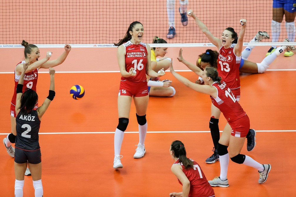 LIGA DAS NAÇÕES. VÔLEI FEMININO. BRASIL. TURQUIA. ESTADOS UNIDOS. CHINA.