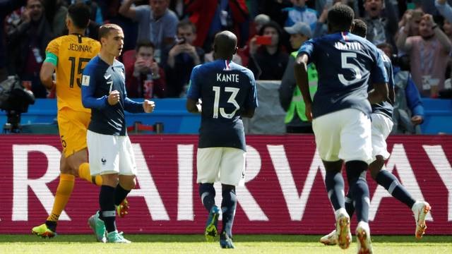 COPA DO MUNDO DE 2018. PRIMEIRA FASE. PRIMEIRA RODADA. FRANÇA. AUSTRÁLIA. PERU. DINAMARCA.