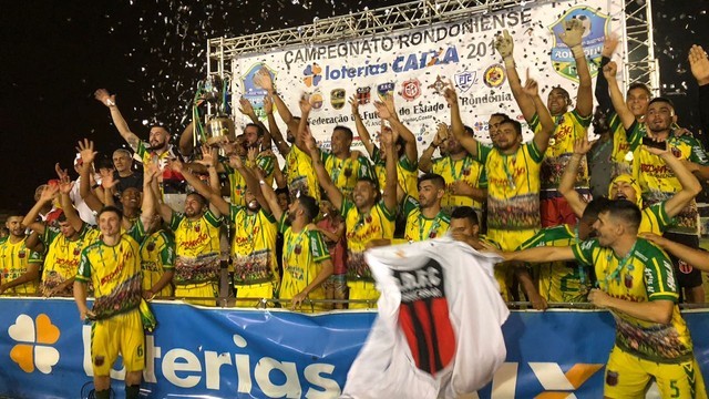 CAMPEONATO RONDONIENSE. FINAL. REAL ARIQUEMES-RO. BICAMPEÃO. 2017.2018. VICE-CAMPEÃO. BARCELONA-RO.