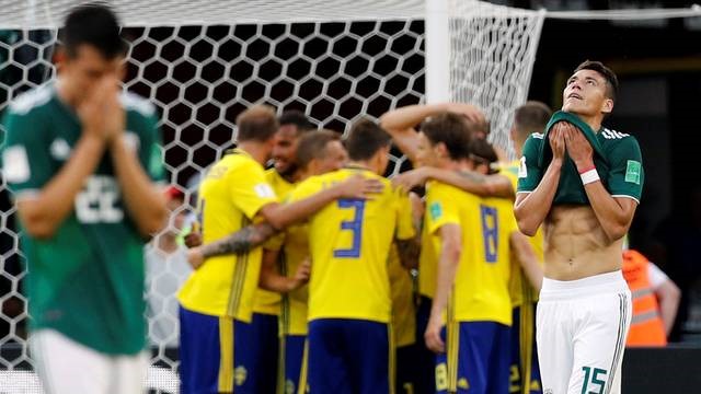 COPA DO MUNDO DE 2018. PRIMEIRA FASE. TERCEIRA RODADA. GRUPO F. SUÉCIA. MÉXICO. COREIA DO SUL. ALEMANHA. CLASSIFICADOS PARA AS OITAVAS DE FINAL. SUÉCIA. MÉXICO.