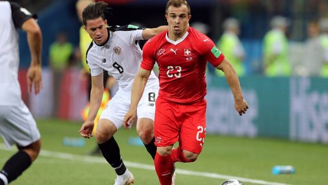 COPA DO MUNDO DE 2018. PRIMEIRA FASE. TERCEIRA RODADA. GRUPO E. BRASIL. SUÍÇA. SÉRVIA. COSTA RICA. CLASSIFICADOS PARA AS OITAVAS DE FINAL. BRASIL. SUÍÇA.