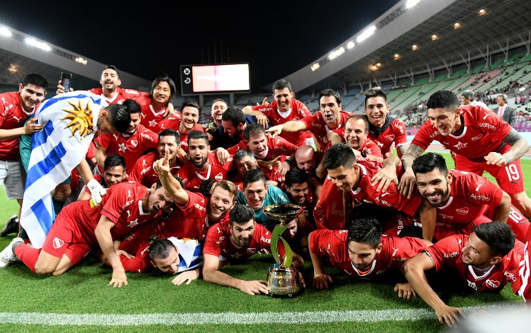 COPA SURUGA DE 2018. INDEPENDIENTE. ARGENTINA. CAMPEÃO. CEREZO OSAKA. JAPÃO. VICE-CAMPEÃO.