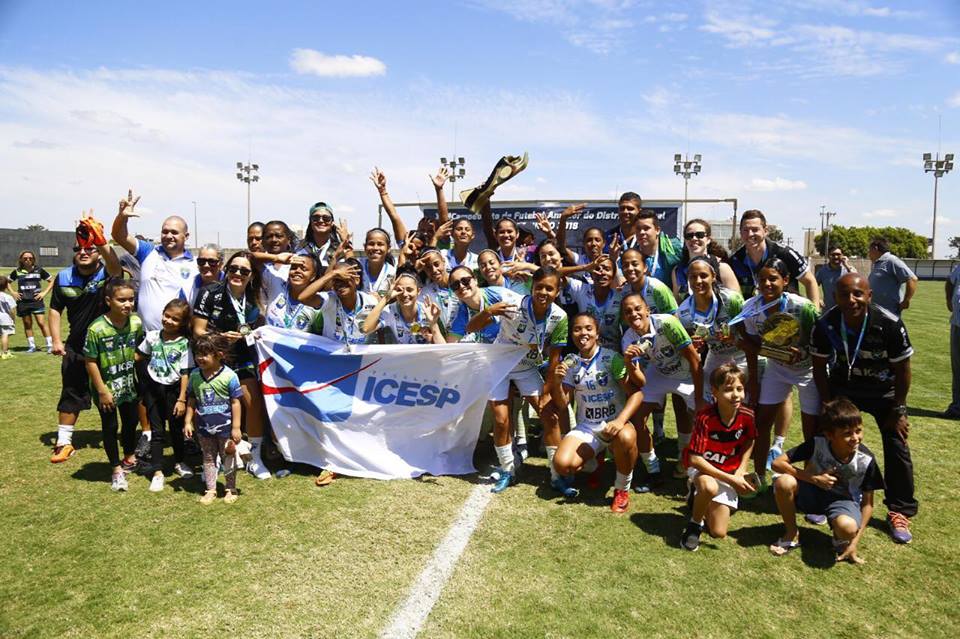 CAMPEONATO BRASILIENSE DE FUTEBOL FEMININO DE 2018. FINAL. MINAS-DF. CAMPEÃO. CRESSPOM-DF. VICE-CAMPEÃO.