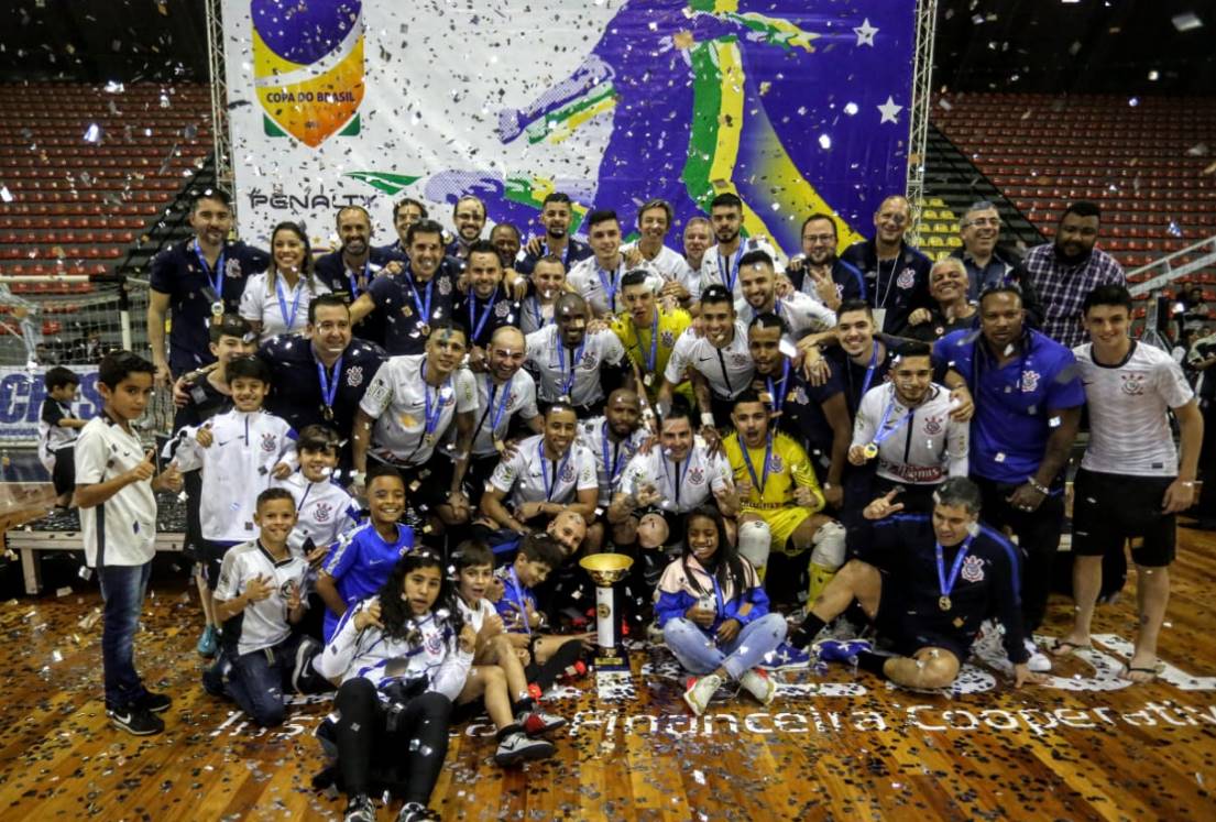 COPA DO BRASIL DE FUTSAL DE 2018. FINAL. CORINTHIANS-SP. CAMPEÃO. JOINVILLE-SC. VICE-CAMPEÃO.