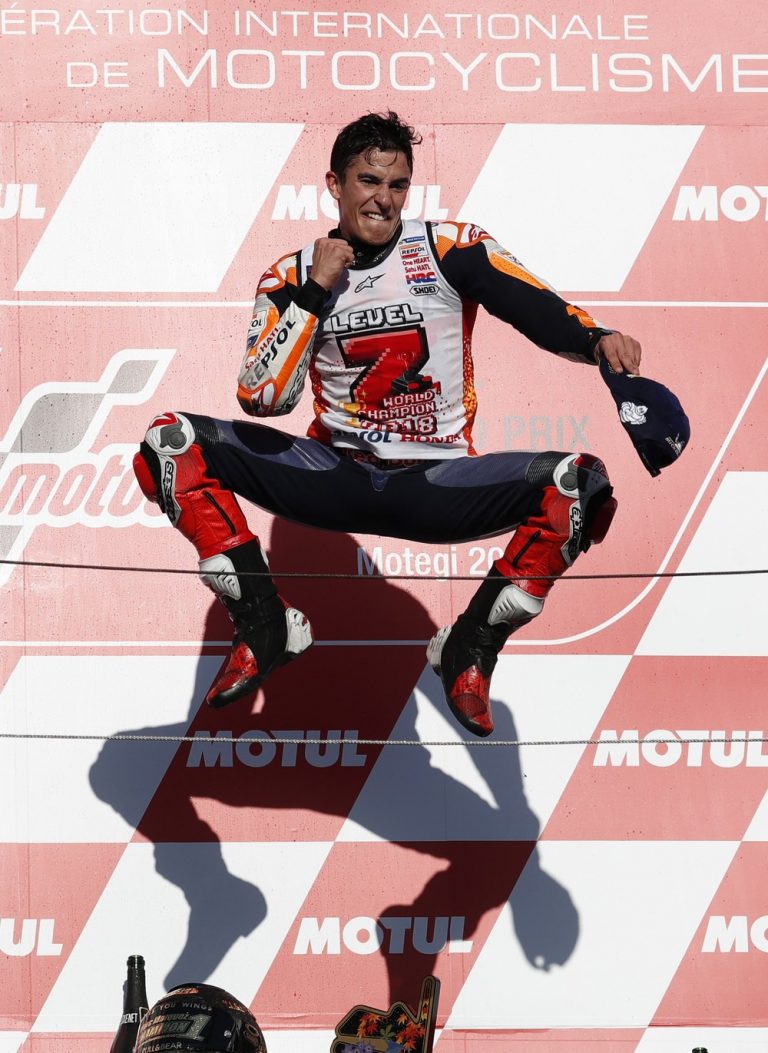 MARC MÁRQUEZ. ESPANHOL. VENCEU O GP DO JAPÃO. PENTACAMPEÃO. MOTOVELOCIDADE.