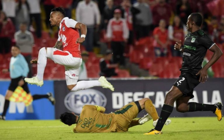 COPA SUL-AMERICANA DE 2018. QUARTAS DE FINAL. DEPORTIVO CALI. COLÔMBIA. INDEPENDIENTE SANTA FÉ., COLÔMBIA.