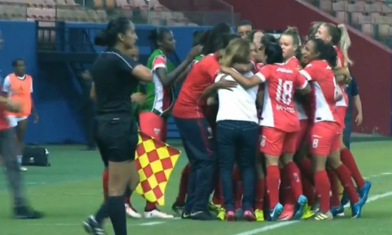 TAÇA LIBERTADORES DA AMÉRICA DE FUTEBOL FEMININO DE 2018. GRUPO A. AUDAX-SP. BRASIL. PEÑAROL. URUGUAI. UNIÓN ESPAÑOLA. EQUADOR. ATLÉTICO HUILA. COLÔMBIA. PRIMEIRA FASE. SEGUNDA RODADA.