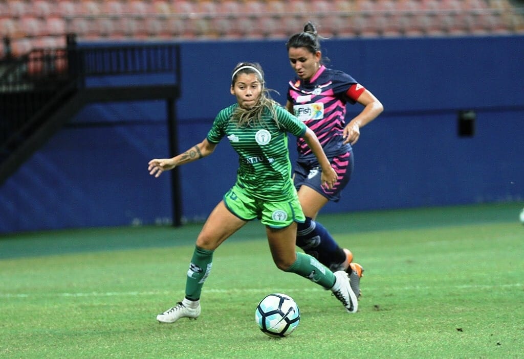 TAÇA LIBERTADORES DA AMÉRICA DE FUTEBOL FEMININO DE 2018. GRUPO C. FLOR DE PÁTRIA. VENEZUELA. IRANDUBA-AM. BRASIL.