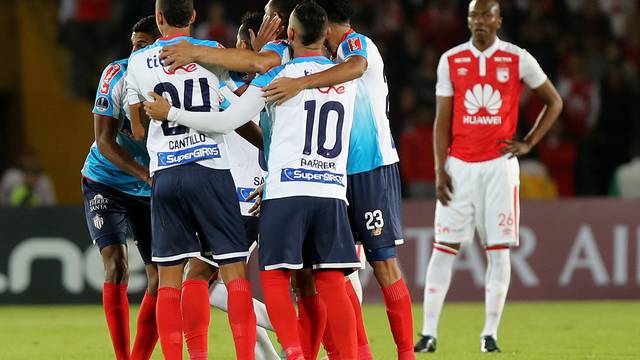 COPA SUL-AMERICANA DE 2018. SEMIFINAIS. JUNIOR BARRANQUILLA. COLÔMBIA. INDEPENDIENTE SANTA FÉ. COLÔMBIA. FLUMINENSE-RJ. BRASIL. ATLÉTICO-PR. BRASIL.