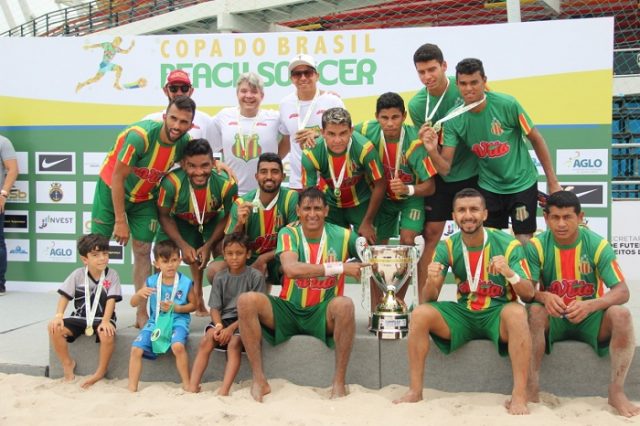 COPA DO BRASIL DE BEACH SOCCER DE 2018. FINAL. SAMPAIO CORRÊA-MA. CAMPEÃO. BICAMPEÃO. VITÓRIA-BA. VICE-CAMPEÃO. VASCO-RJ. TERCEIRO LUGAR. BOTAFOGO-RJ. QUARTO LUGAR. COPA DO BRASIL DE BEACH SOCCER FEMININO. CENTRO DESPORTIVO DE ALAGOAS-AL. CAMPEÃO. GERAÇÃO-RJ.VICE-CAMPEÃO.