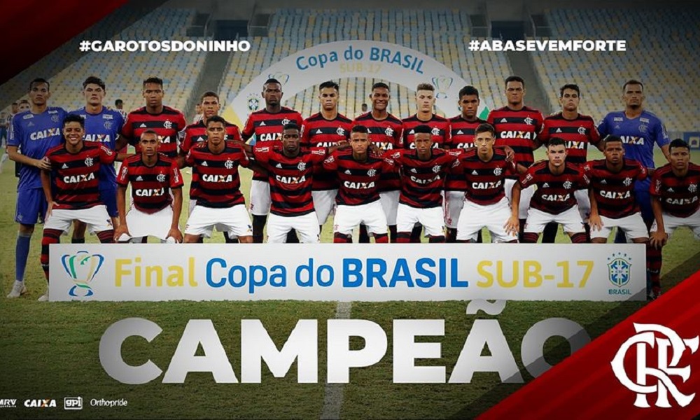 COPA DO BRASIL SUB-17. FINAL. FLAMENGO-RJ. CAMPEÃO. FLUMINENSE-RJ. VICE-CAMPEÃO.