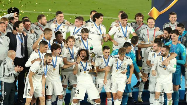 MUNDIAL DE CLUBES DA FIFA DE 2018. FINAL. REAL MADRID. ESPANHA. CAMPEÃO. AL AIN. EMIRADOS ÁRABES UNIDOS. VICE-CAMPEÃO.