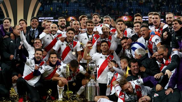TAÇA LIBERTADORES DA AMÉRICA DE 2018. FINAL. RIVER PLATE. ARGENTINA. TETRACAMPEÃO. CAMPEÃO. BOCA JUNIORS. ARGENTINA. VICE-CAMPEÃO.