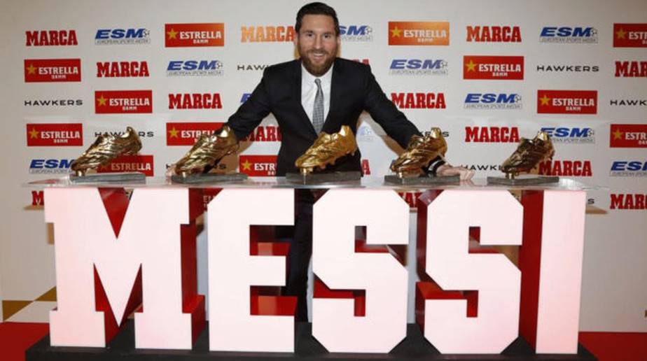 MESSI. PRÊMIO JORNAL MARCA. MADRID.