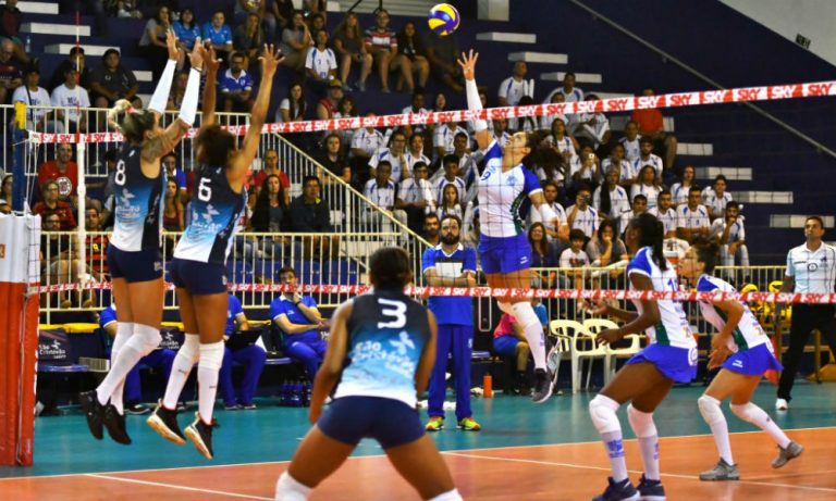 SUPERLIGA FEMININA DE 2018/2019. MINAS TÊNIS CLUBE-MG. SÃO CAETANO-SP. CURITIBA-PR. PRAIA CLUBE-MG.