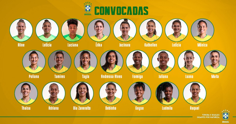 SELEÇÃO BRASILEIRA DE FUTEBOL FEMININO DE 2019.