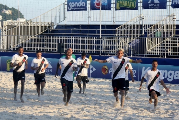 CAMPEONATO BRASILEIRO DE BEACH SOCCER DE 2019. FINAL. VASCO-RJ. CAMPEÃO. FLAMENGO-RJ. VICE-CAMPEÃO. DECISÃO DO TERCEIRO E QUARTO LUGAR. BOTAFOGO-RJ. TERCEIRO LUGAR. SAMPAIO CORRÊA-MA. QUARTO LUGAR.