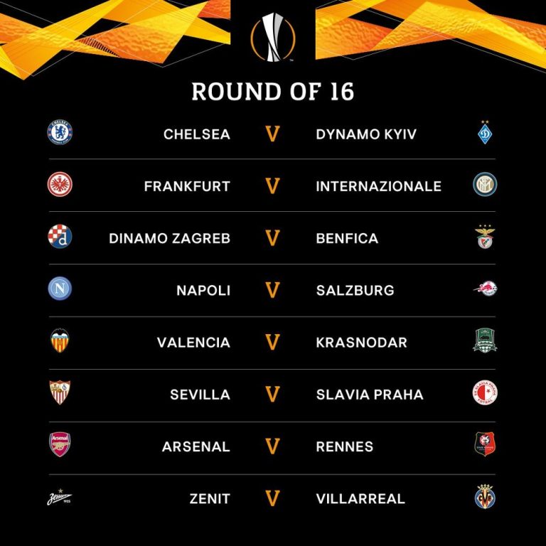 LIGA EUROPA 2018.2019. OITAVAS DE FINAL.