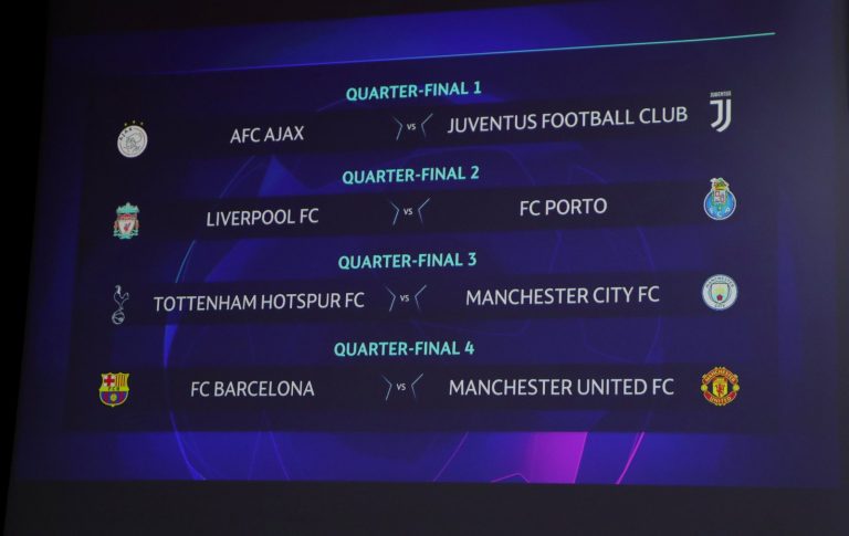 LIGA DOS CAMPEÕES DA EUROPA TEMPORADA 2018. 2019. MANCHESTER CITY. MANCHESTER UNITED. INGLATERRA. LIVERPOOL. INGLATERRA. TOTTENHAM. INGLATERRA. PORTO. PORTUGAL. AJAX. HOLANDA. BARCELONA. ESPANHA.