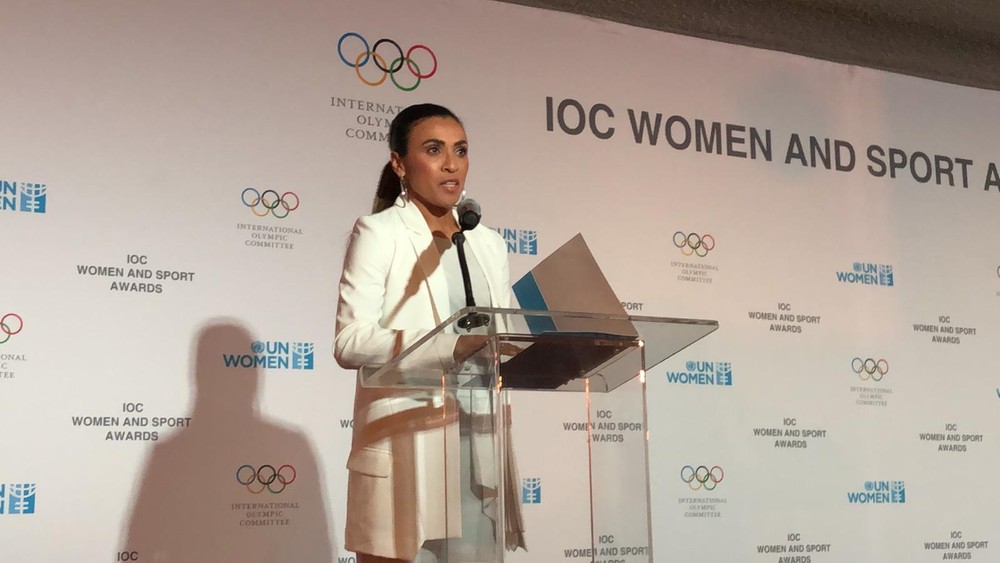 ORGANIZAÇÃO DAS NAÇÕES UNIDOS. ONU. ESTADOS UNIDOS. NOVA IORQUE. COI. COMITÊ OLÍMPICO INTERNACIONAL. MARTA. BRASIL.