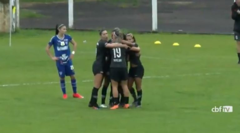 CAMPEONATO BRASILEIRO DE FUTEBOL FEMININO DA SÉRIE A1. CORINTHIANS-SP. KINDERMANN-SC. FLAMENGO-RJ. PONTE PRETA-SP. FOZ CATARATAS-PR. SÃO FRANCISCO-BA. QUINTA RODADA. PRIMEIRA FASE.