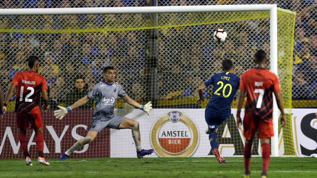 TAÇA LIBERTADORES DA AMÉRICA. GRUPO C. OLIMPIA. PARAGUAI. PRIMEIRO COLOCADO. GODOY CRUZ. ARGENTINA. SEGUNDO LUGAR. SPORTING CRISTAL. TERCEIRO LUGAR. UNIVERSIDAD CONCEPCIÓN. CHILE. QUARTO COLOCADO. GRUPO G. BOCA JUNIORS. ARGENTINA. PRIMEIRO COLOCADO. ATHLETICO-PR. BRASIL. SEGUNDO COLOCADO. DEPORTES TOLIMA. COLÔMBIA. JORGE WILSTERMANN. BOLÍVIA. QUARTA COLOCADO.