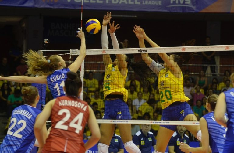 LIGA DAS NAÇÕES DE VÔLEI FEMININO. BRASIL. RÚSSIA. REPÚBLICA DOMINICANA. CHINA. BRASÍLIA-DF.