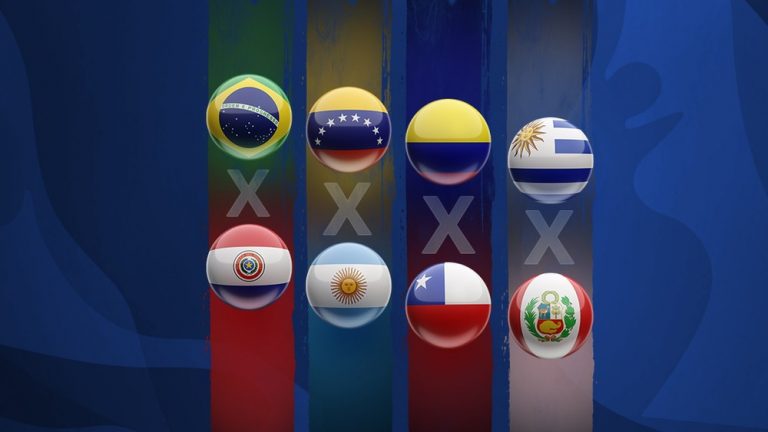 COPA AMÉRICA DE 2019. QUARTAS DE FINAL. BRASIL. PARAGUAI. VENEZUELA. ARGENTINA. COLÔMBIA. CHILE. URUGUAI. PERU.