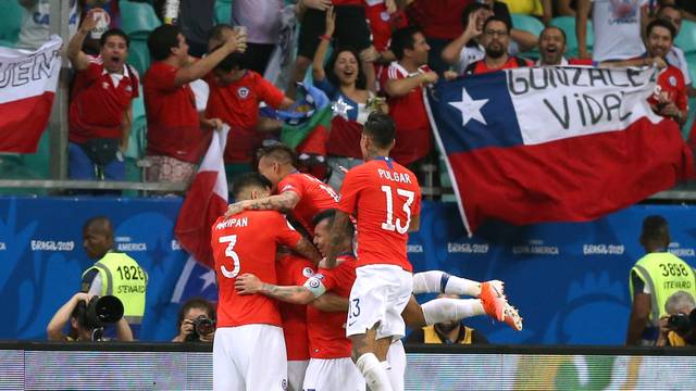 COPA AMÉRICA DE 2019. PRIMEIRA FASE. SEGUNDA RODADA. GRUPO C. CHILE. URUGUAI. JAPÃO. EQUADOR.