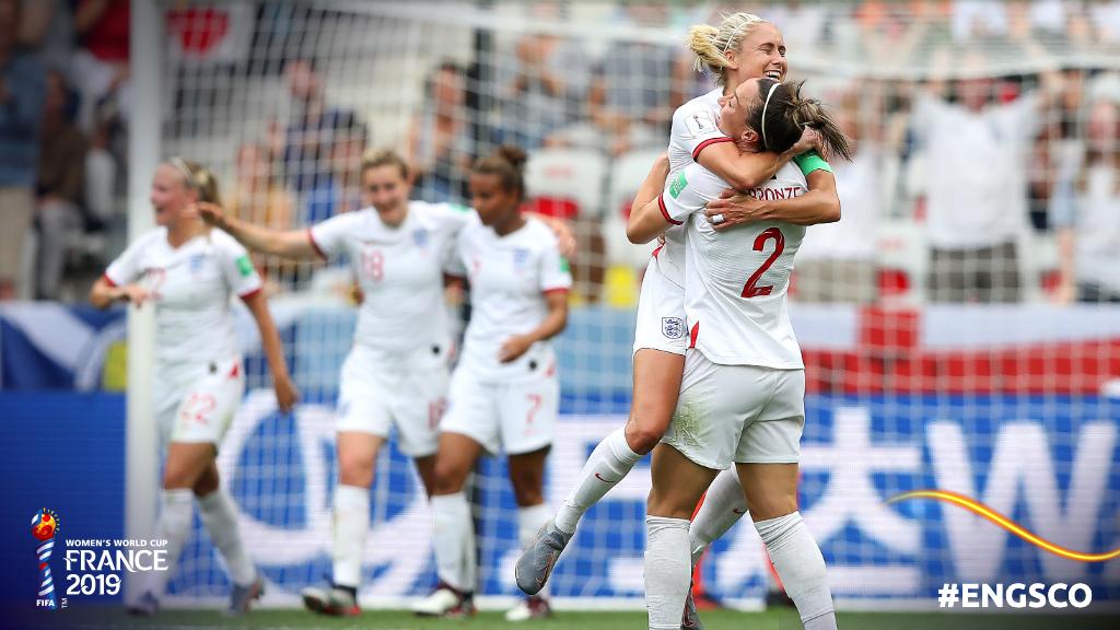 COPA DO MUNDO DE FUTEBOL FEMININO DE 2019. PRIMEIRA FASE. PRIMEIRA RODADA. GRUPO D. INGLATERRA. ESCÓCIA.