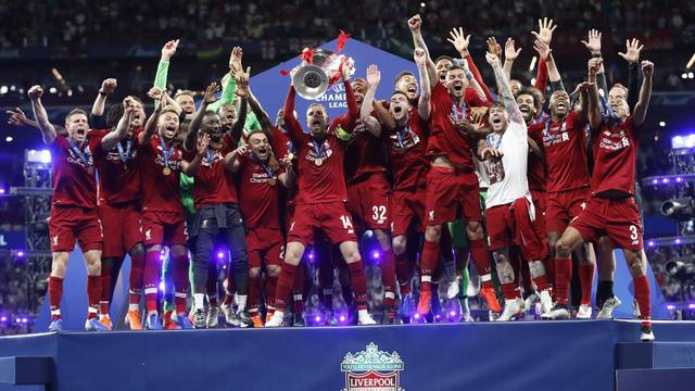 LIGA DOS CAMPEÕES DA EUROPA. TEMPORADA 2018/2019. LIVERPOOL. INGLATERRA. CAMPEÃO. HEXACAMPEÃO. TOTTENHAM. INGLATERRA. VICE-CAMPEÃO.