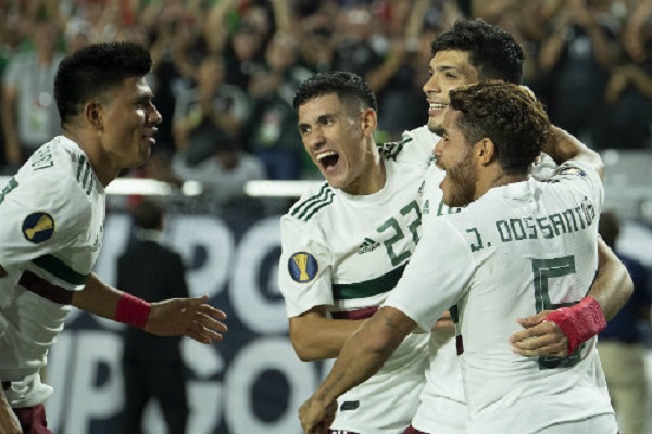 COPA OURO DA CONCACAF. CONFEDERAÇÃO DE FUTEBOL DA AMÉRICA DO NORTE.CENTRAL E DO CARIBE. SEMIFINAIS. JOGOS ÚNICOS. MÉXICO. CLASSIFICADO. HAITI. ELIMINADO. FINAL. MÉXICO CONTRA O VENCEDOR DE ESTADOS UNIDOS E JAMAICA.