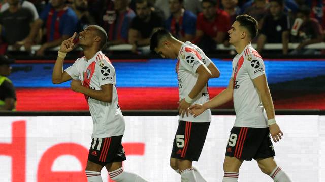 TAÇA LIBERTADORES DA AMÉRICA DE 2019. QUARTAS DE FINAL. JOGOD E VOLTA. CERRO PORTEÑO. PARAGUAI. ELIMINADO. RIVER PLATE. ARGENTINA. CLASSIFICADO. SEMIFINAIS. FLAMENGO-RJ. BRASIL. GRÊMIO-RS. BRASIL. RIVER PLATE. ARGENTINA. BOCA JUNIORS. ARGENTINA.