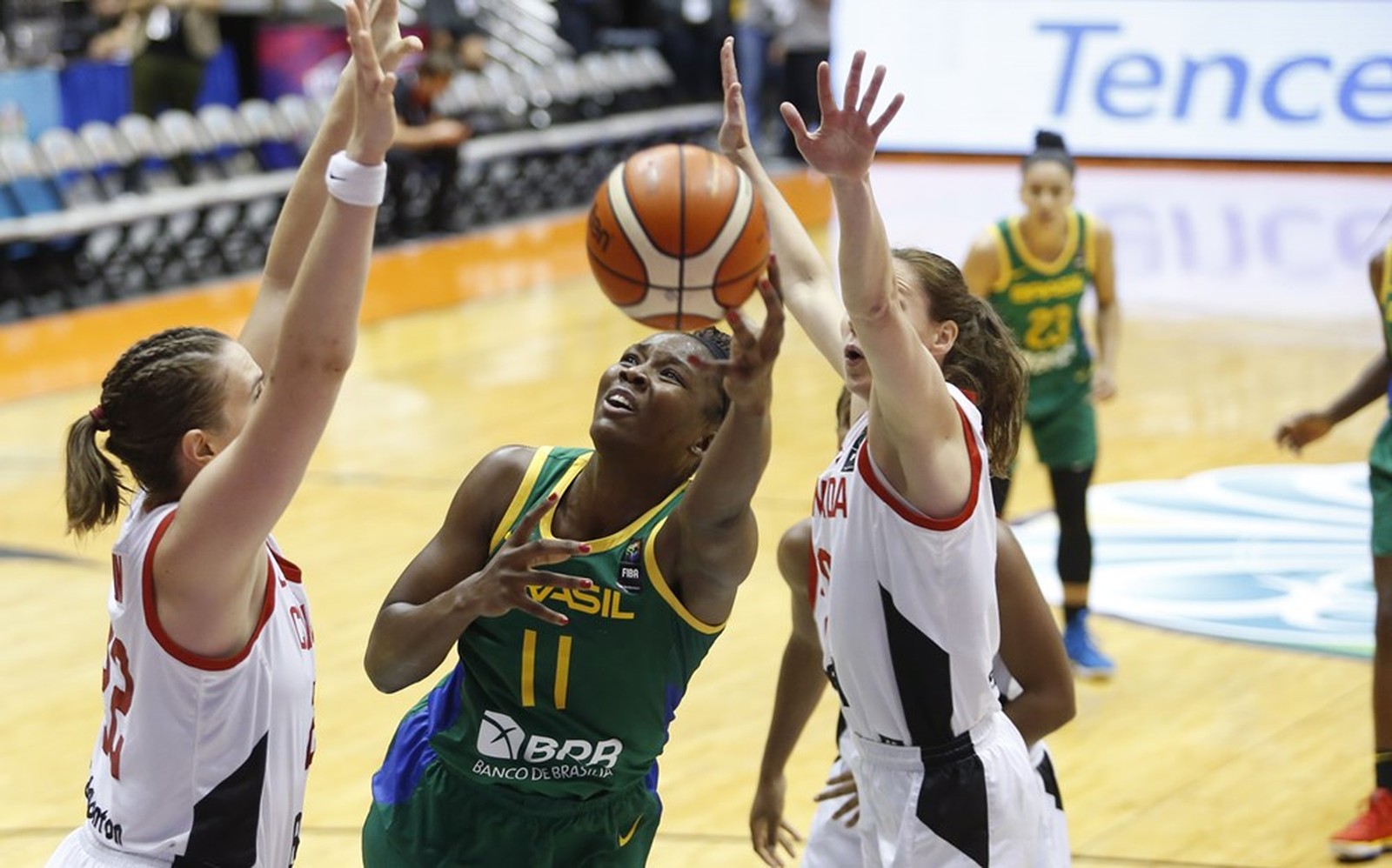 COPA AMÉRICA DE BASQUETE FEMININO. SEMIFINAL. BRASIL. ELIMINADO. CANADÁ. CLASSIFICADO.
