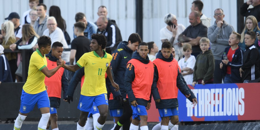 AMISTOSO. BRASIL. INGLATERRA. SUB-17.