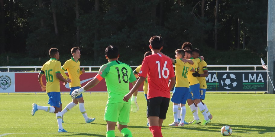 AMISTOSO. BRASIL SUB-17. COREIA DO SUL SUB-17.