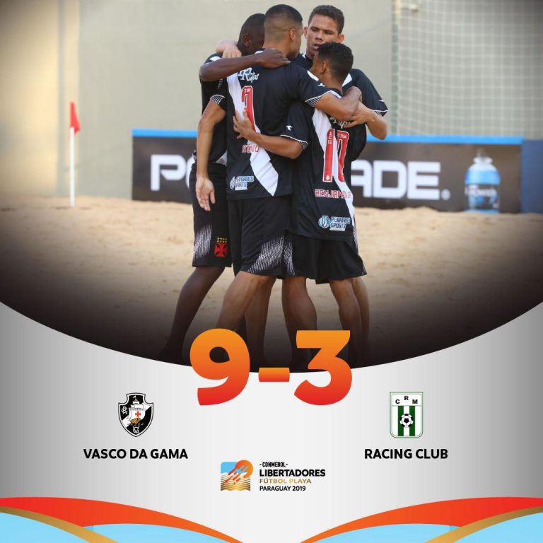 TAÇA LIBERTADORES DA AMÉRICA DE BEACH SOCCER. VASCO-RJ. BRASIL. RACING CLUB. URUGUAI.