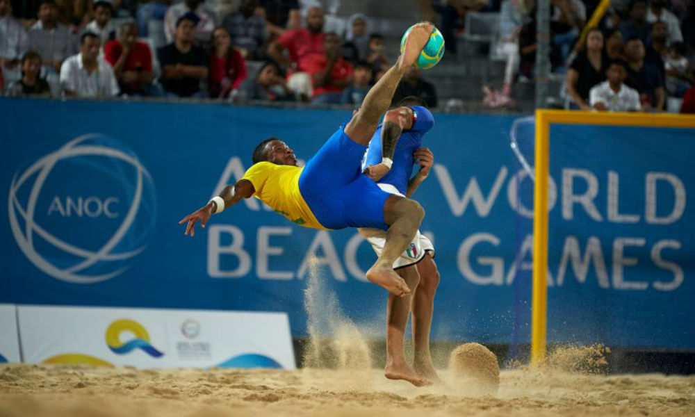 FUTEBOL DE AREIA. BEACH SOCCER. BRASIL. ITÁLIA. FINAL. BRASIL. RÚSSIA.