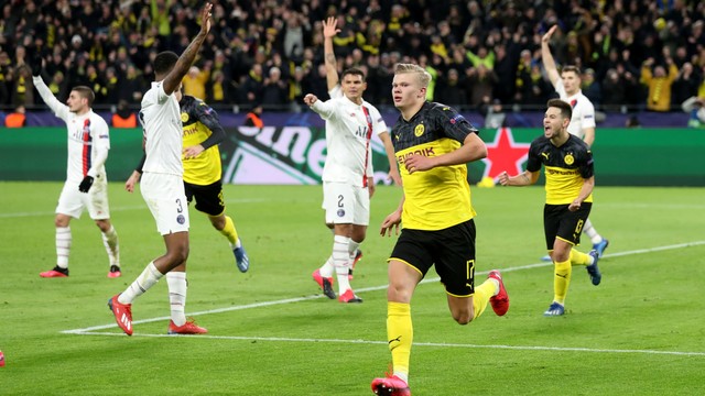 LIGA DOS CAMPEÕES DA EUROPA TEMPORADA 2019.2020. OITAVAS DE FINAL. JOGOS DE IDA. BORUSSIA DORTMUND. ALEMANHA. PARIS SAITN-GERMAIN. FRANÇA. LIVERPOOL. INGLATERRA. ATLÉTICO DE MADRID. ESPANHA. LIVERPOOL. INGLATERRA.
